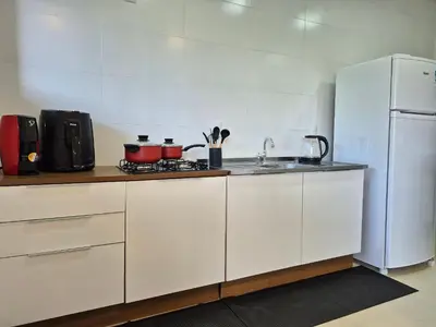 A cozinha ou kitchenette de CURTA!|223| Studio Vivendas Novo & Completo