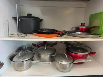A cozinha ou kitchenette de Apartanento familiar para 9 pessoas, 500 metros da praia de Bombinhas, Santa Catarina