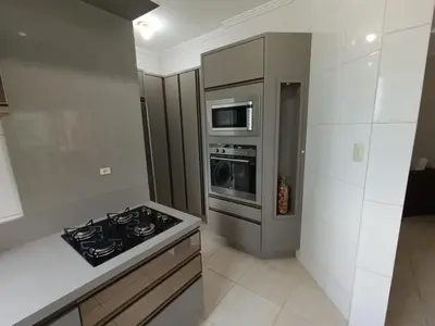 A cozinha ou kitchenette de Meia Praia Itapema Apartmento até 10 pessoas