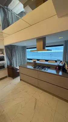 A planta de Apartamento Frente Mar Itapema