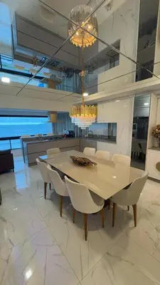 A planta de Apartamento Frente Mar Itapema