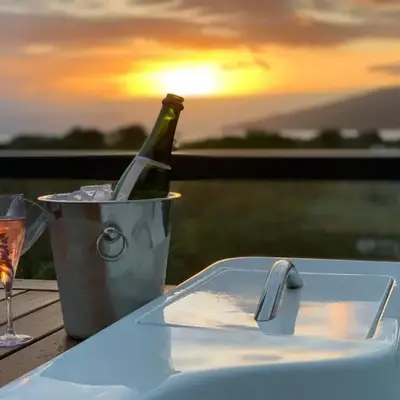 Cobertura panorâmica por do sol e jacuzzi
