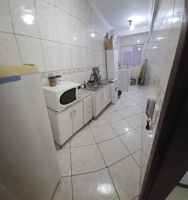 A cozinha ou kitchenette de Apto 3 quartos á 1 quadra do mar
