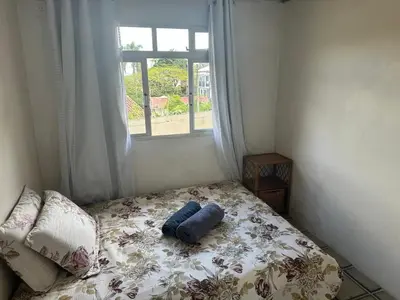 Uma cama ou camas num quarto em Local simples, mas com uma vista espetacular!
