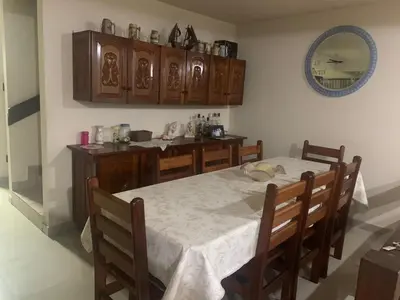 A cozinha ou kitchenette de Casa frente mar em itapema