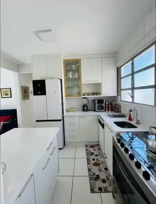 A cozinha ou kitchenette de Apartamento Quadra Mar BC