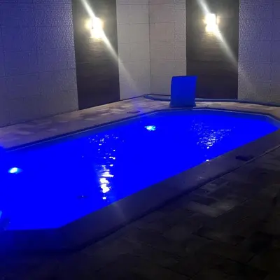 A piscina em ou perto de casa de Praia Palmas do Arvoredo