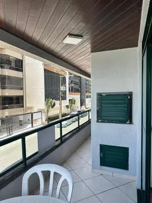 Uma varanda ou terraço em Apartamento pé na areia!