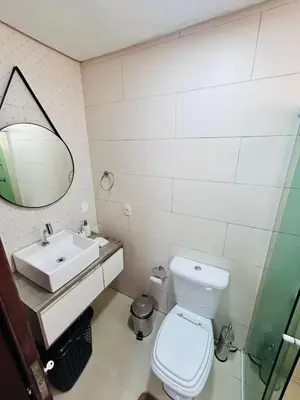 Uma casa de banho em apartamento Alamandas praia de Palmas