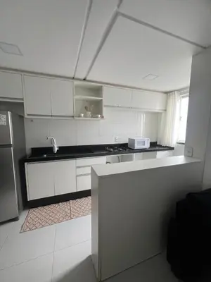 A cozinha ou kitchenette de Apartamento Rio pequeno Camboriú SC