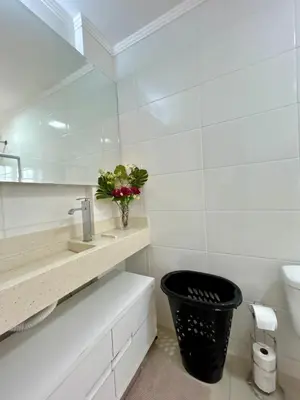 Uma casa de banho em Apartamento luxuoso Itapema
