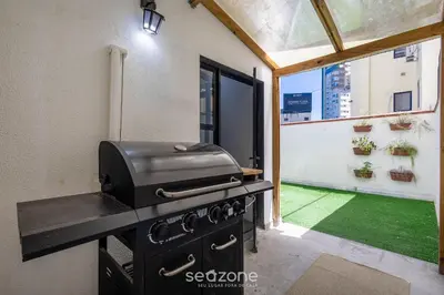 A planta de Apto 2 qts 350m da praia no centro BC EAN0104