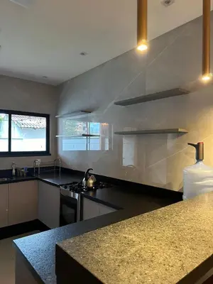 A cozinha ou kitchenette de Casa Praia Canto Grande