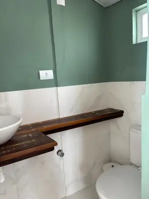 Uma casa de banho em Brisa Mar Praia da Lagoinha - Residencial Pé na areia