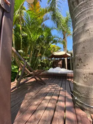 A planta de chalé com jacuzzy