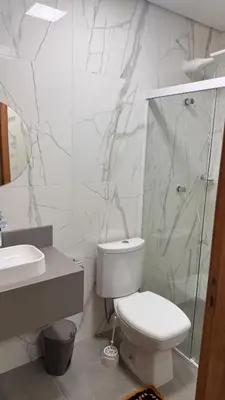 Uma casa de banho em Casa , Studio Praia de Canto Grande