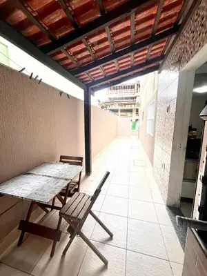 Uma varanda ou terraço em Apartamento em Bombinhas com Churrasqueira - 150m do Mar