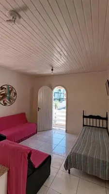 Uma cama ou camas num quarto em Casa ZEN Bombinhas - 120m do Mar
