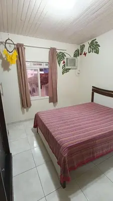 Uma cama ou camas num quarto em Casa ZEN Bombinhas - 120m do Mar