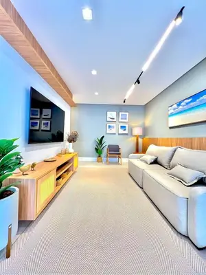 Uma área de estar em Lumina - Luxuoso apartamento