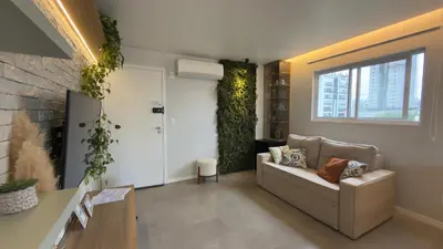 Uma área de estar em Casa Harriet