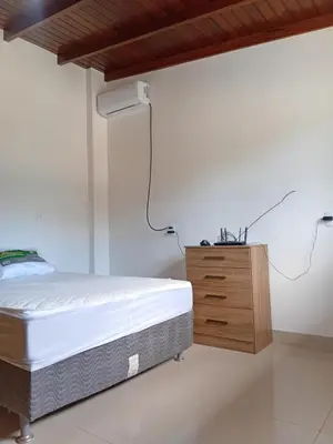 Uma cama ou camas num quarto em Casa Mariscal