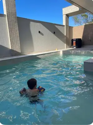 A piscina em ou perto de Cobertura dois mares churrasqueira e jacuzzi