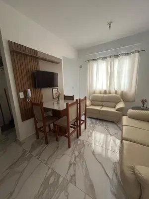 Uma televisão e/ou sistema de entretenimento em Apartamento bombas 600 mtrs del mar , completamente equipada