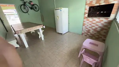 A cozinha ou kitchenette de Casa com 4 quartos a 300m do mar da Praia de Palmas