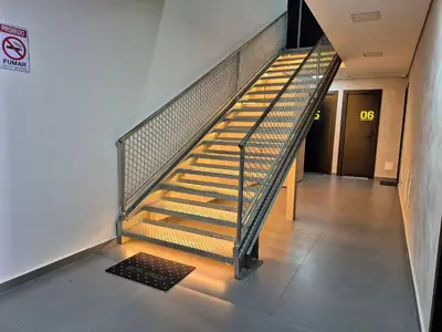 A planta de Loft Elegante & Confortável Unipraias |CURTA191