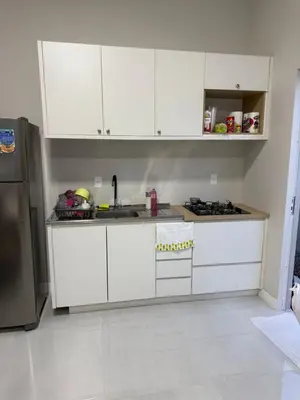 A cozinha ou kitchenette de Jardim dourado