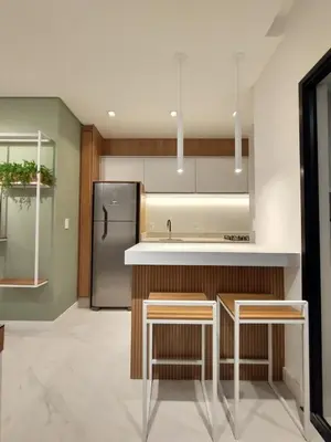 A cozinha ou kitchenette de Apartamento Alto Padrão Mariscal - 3 Quartos, AC, Garagem Dupla