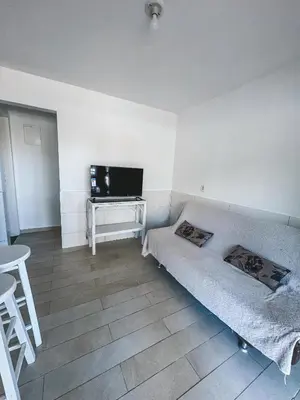 Uma cama ou camas num quarto em Apto 03 canto grande