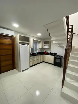 A cozinha ou kitchenette de Casa de temporada Bombinhas