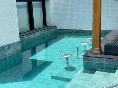 A piscina em ou perto de Vista Mar & Conforto | Flat Moderno com Suíte King