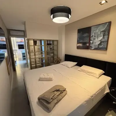 Vista Mar & Conforto | Flat Moderno com Suíte King