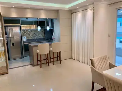 A cozinha ou kitchenette de Apartamento 4 quartos na Meia Praia