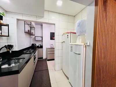 A cozinha ou kitchenette de Casa com Piscina em Bombinhas