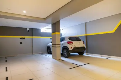 A planta de Apartamento alto padrão 2 suítes com piscina