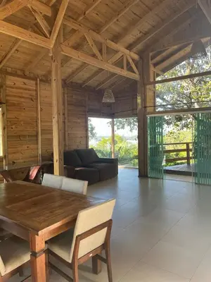 Uma varanda ou terraço em Sitio com vista panorâmica