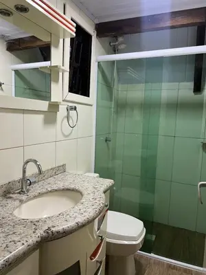 Uma casa de banho em Sitio com vista panorâmica