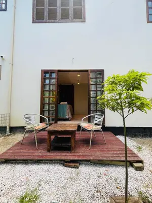 Um pátio ou outra área exterior em Studio com Jacuzzi na Natureza Casal Baoba Suite