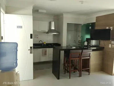A cozinha ou kitchenette de Bombinhas Summer, Piscina , Jacuzzi, Sauna, Pool