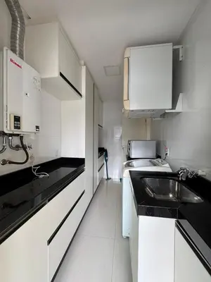 A cozinha ou kitchenette de Apto Vista Mar Rua 236 Meia Praia Itapema