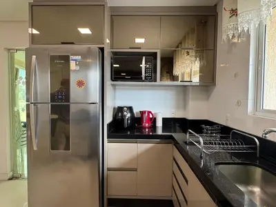 A cozinha ou kitchenette de Apto Vista Mar Rua 236 Meia Praia Itapema