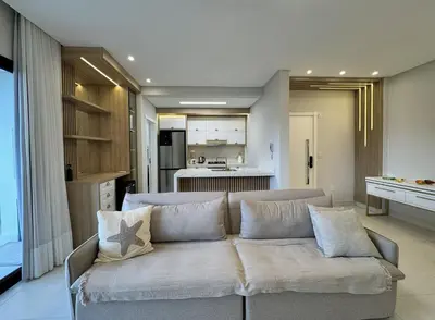 A cozinha ou kitchenette de Invictus Residence 202 - Apartamento amplo com ar-condicionado em todos os ambientes, localizado próximo a comércios e a 250 metros da praia.