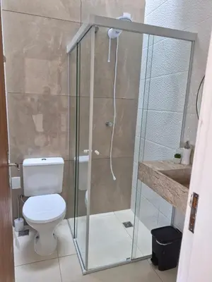 Uma casa de banho em Casinha Encantada da MaLu