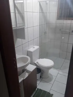 Uma casa de banho em Casa de Praia