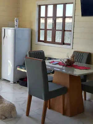 A cozinha ou kitchenette de Canto do paraíso Governador Celso Ramos Chale