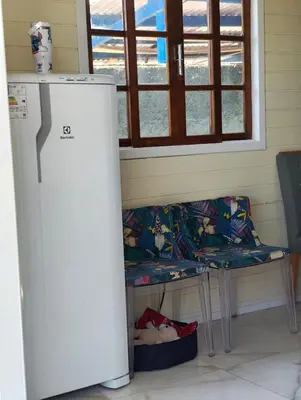 A cozinha ou kitchenette de Canto do paraíso Governador Celso Ramos Chale